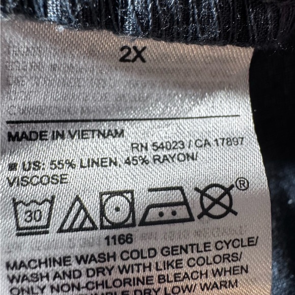 Old Navy High-Waisted Linen-Blend Cargo Straight Leg Pants Size 2X NWT Brand New - Picture 10 of 13